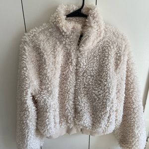 Cream Sherpa jacket